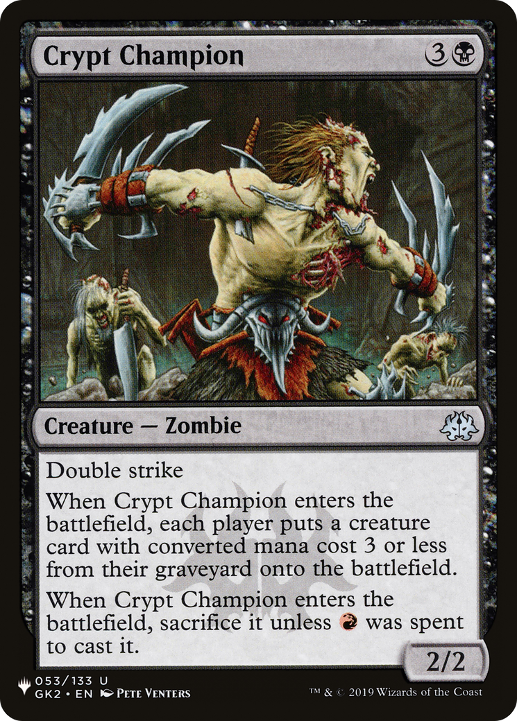 Crypt Champion [The List] | Webway Games