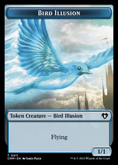 Thopter // Bird Illusion Double-Sided Token [Commander Masters Tokens] | Webway Games
