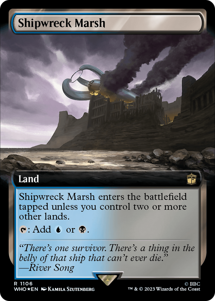 Shipwreck Marsh (Extended Art) (Surge Foil) [Doctor Who] | Webway Games