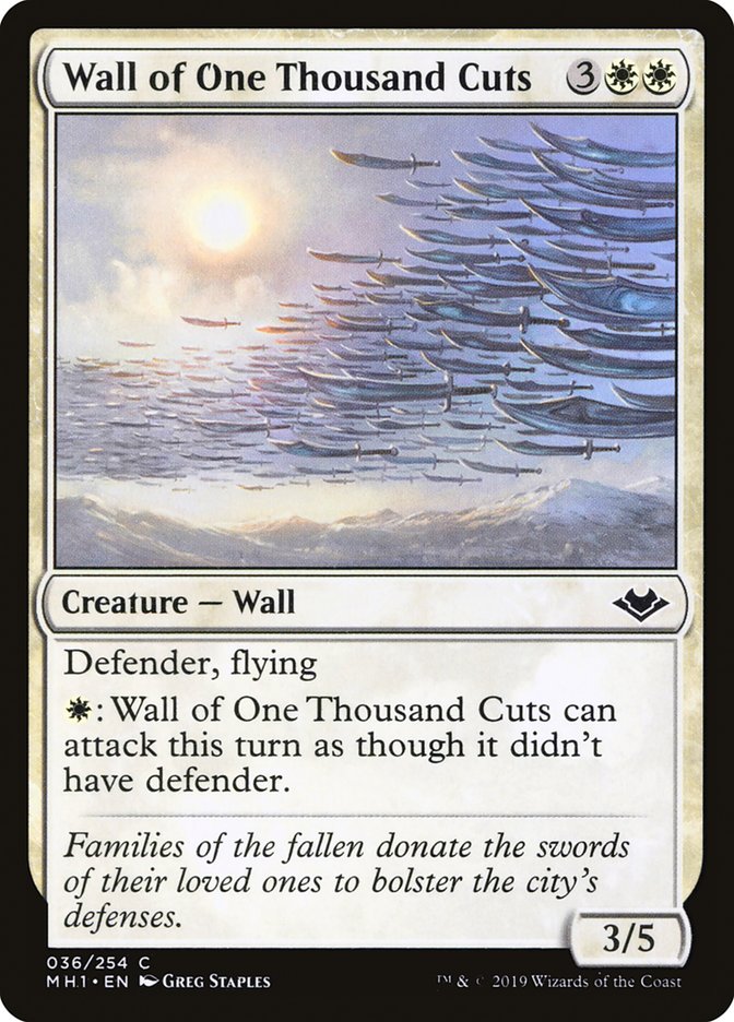 Wall of One Thousand Cuts [Modern Horizons] | Webway Games