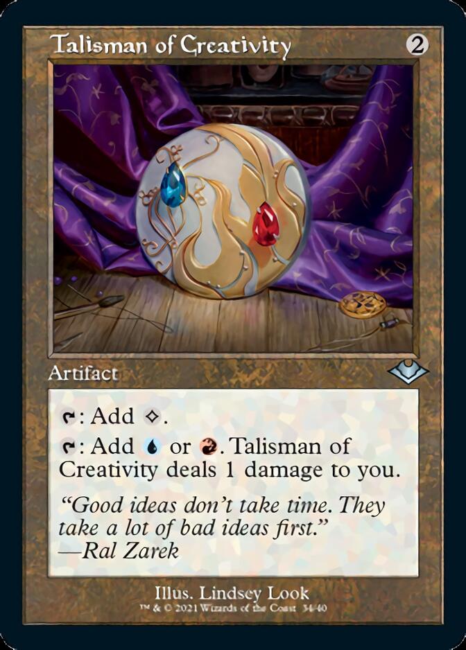 Talisman of Creativity (Retro Foil Etched) [Modern Horizons] | Webway Games