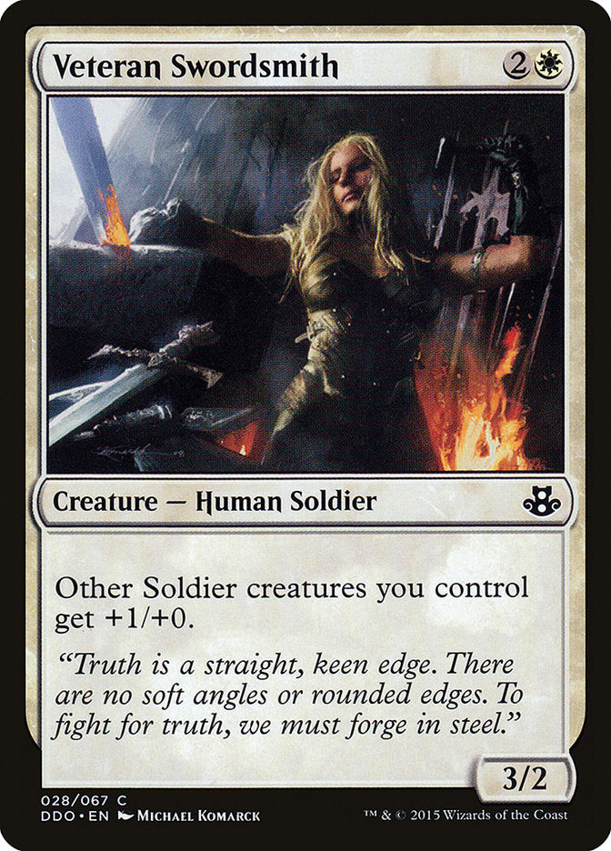 Veteran Swordsmith [Duel Decks: Elspeth vs. Kiora] | Webway Games