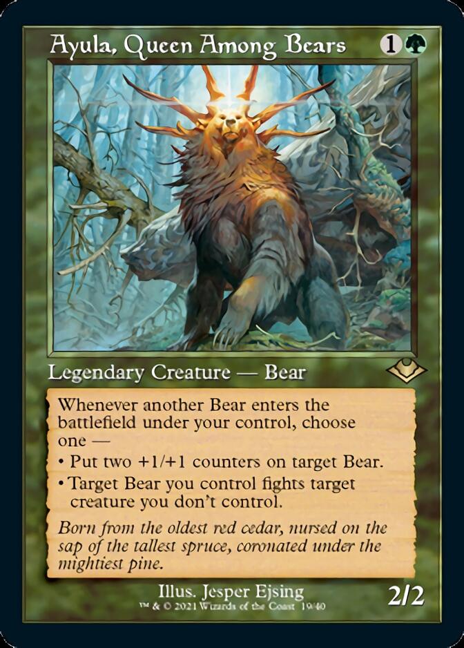 Ayula, Queen Among Bears (Retro Foil Etched) [Modern Horizons] | Webway Games