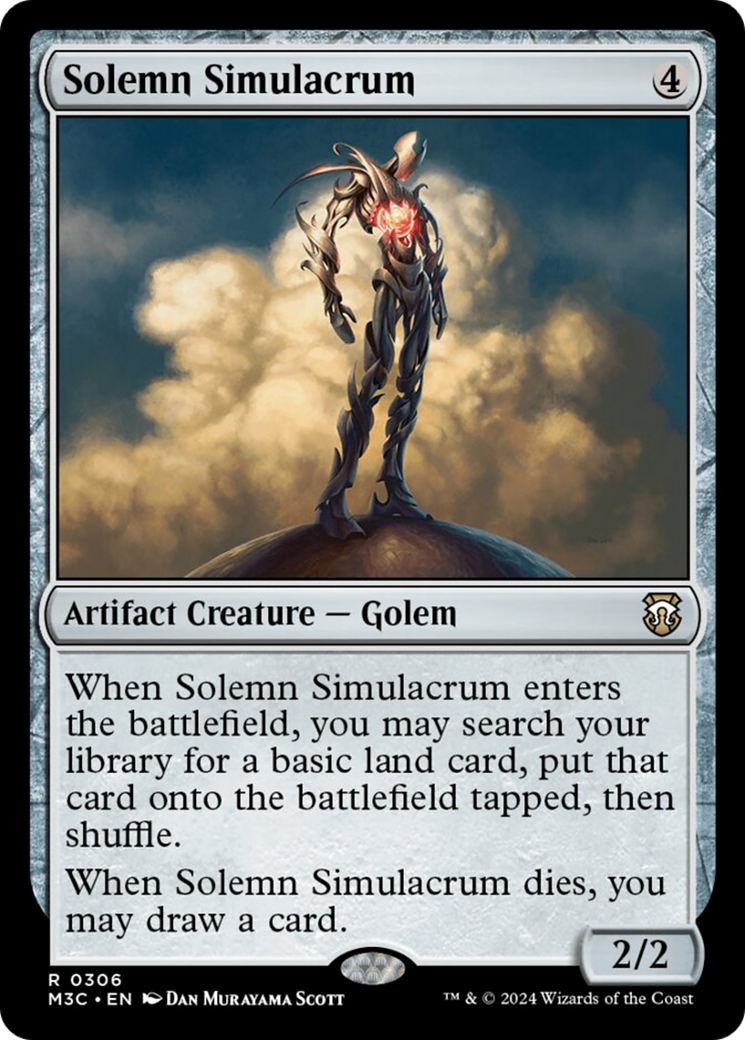 Solemn Simulacrum (Ripple Foil) [Modern Horizons 3 Commander] | Webway Games