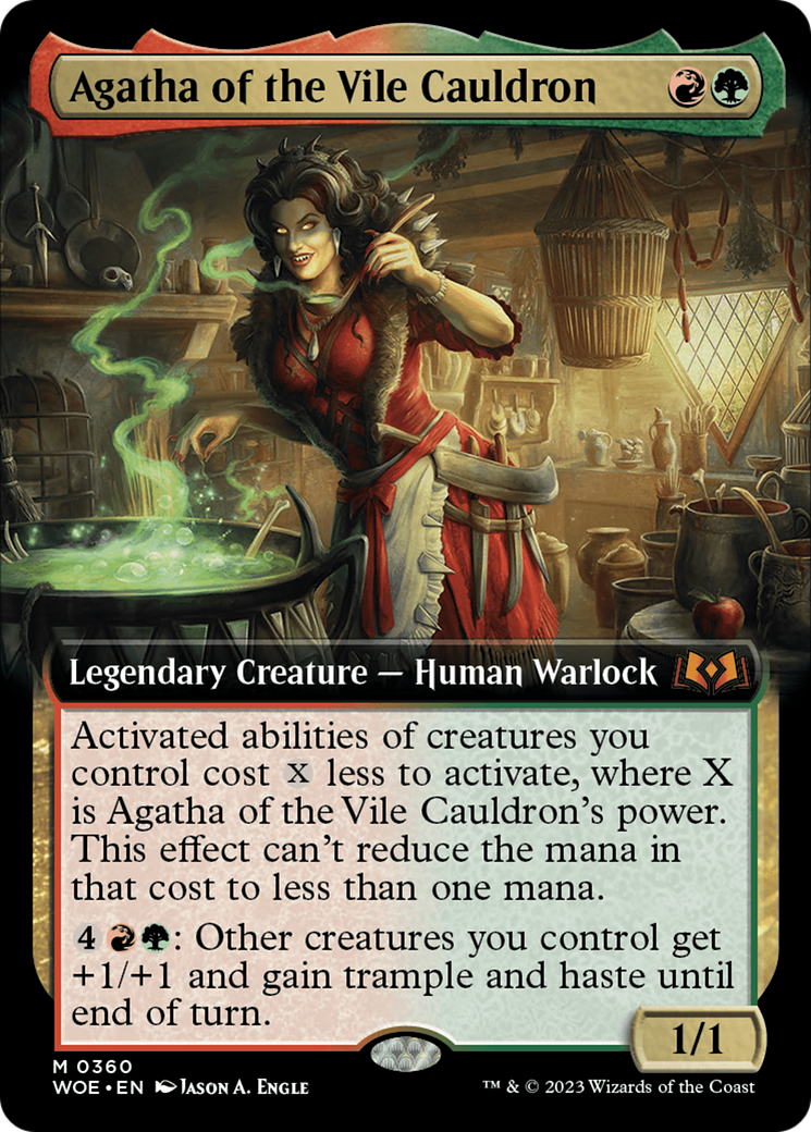 Agatha of the Vile Cauldron (Extended Art) [Wilds of Eldraine] | Webway Games