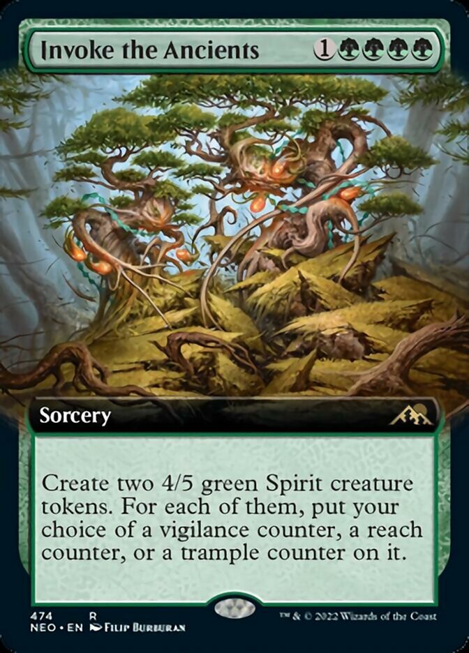 Invoke the Ancients (Extended Art) [Kamigawa: Neon Dynasty] | Webway Games