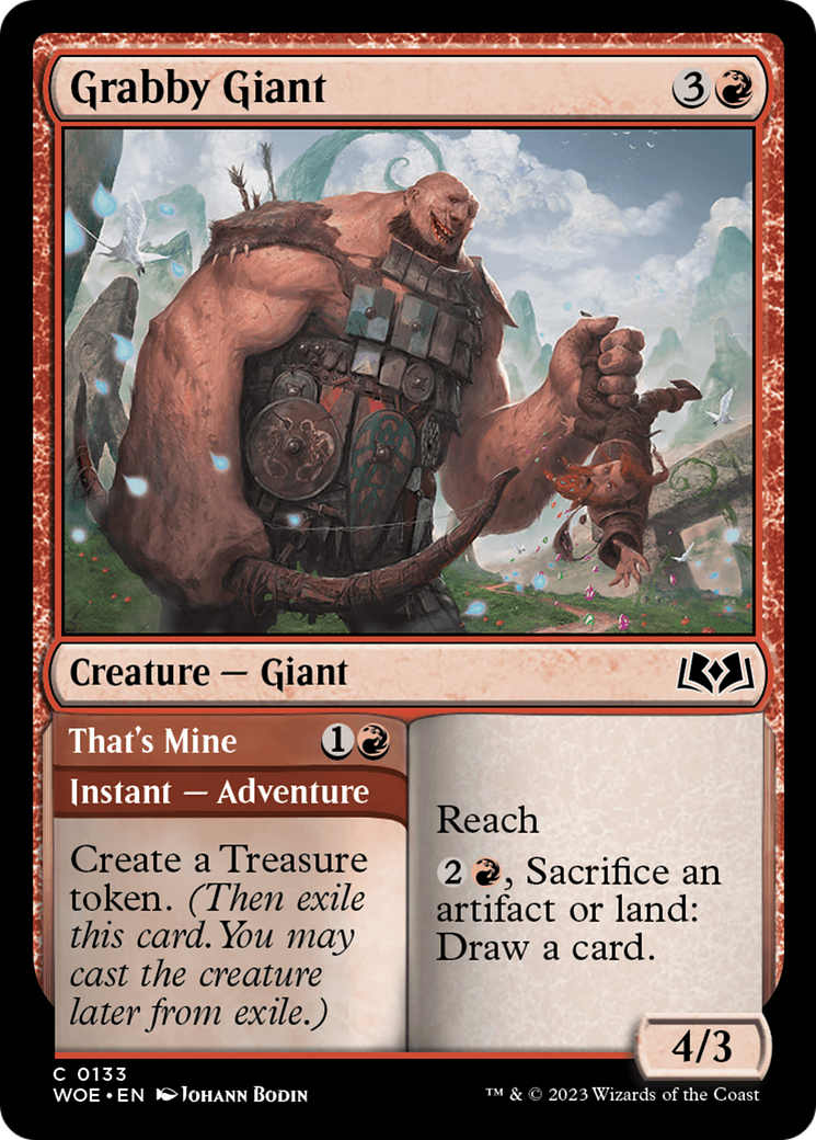 Grabby Giant // That's Mine [Wilds of Eldraine] | Webway Games