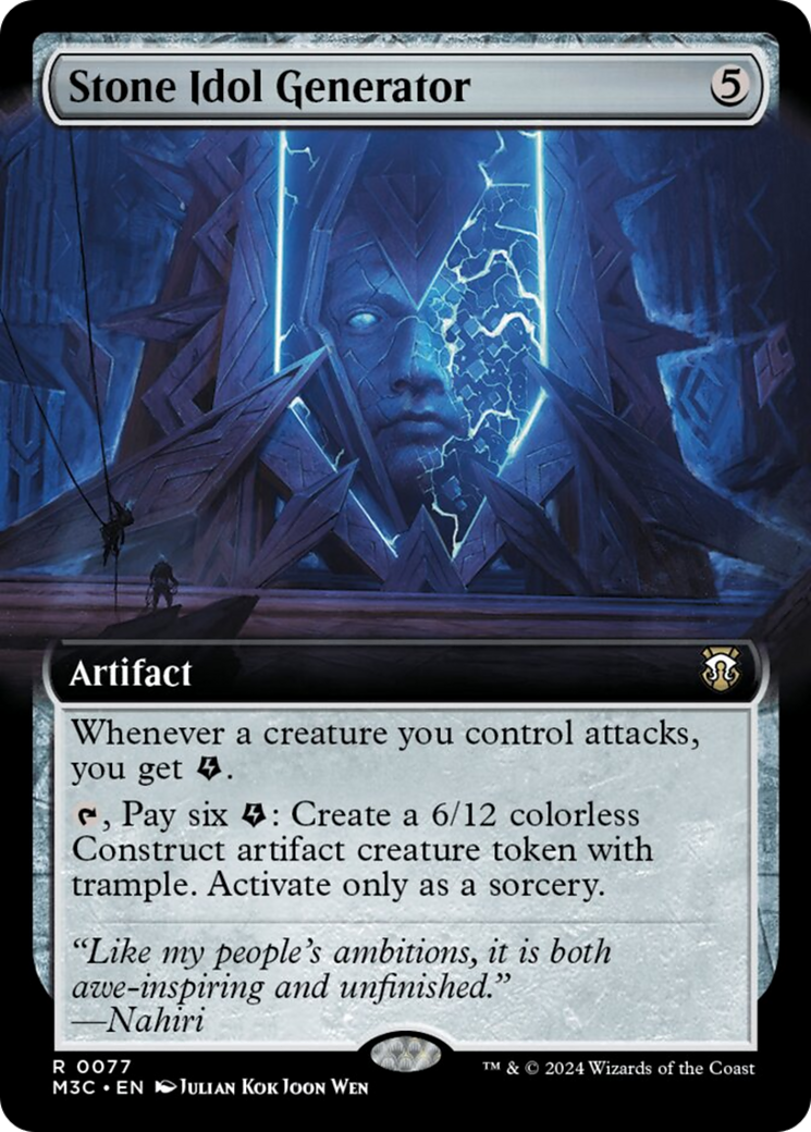 Stone Idol Generator (Extended Art) [Modern Horizons 3 Commander] | Webway Games
