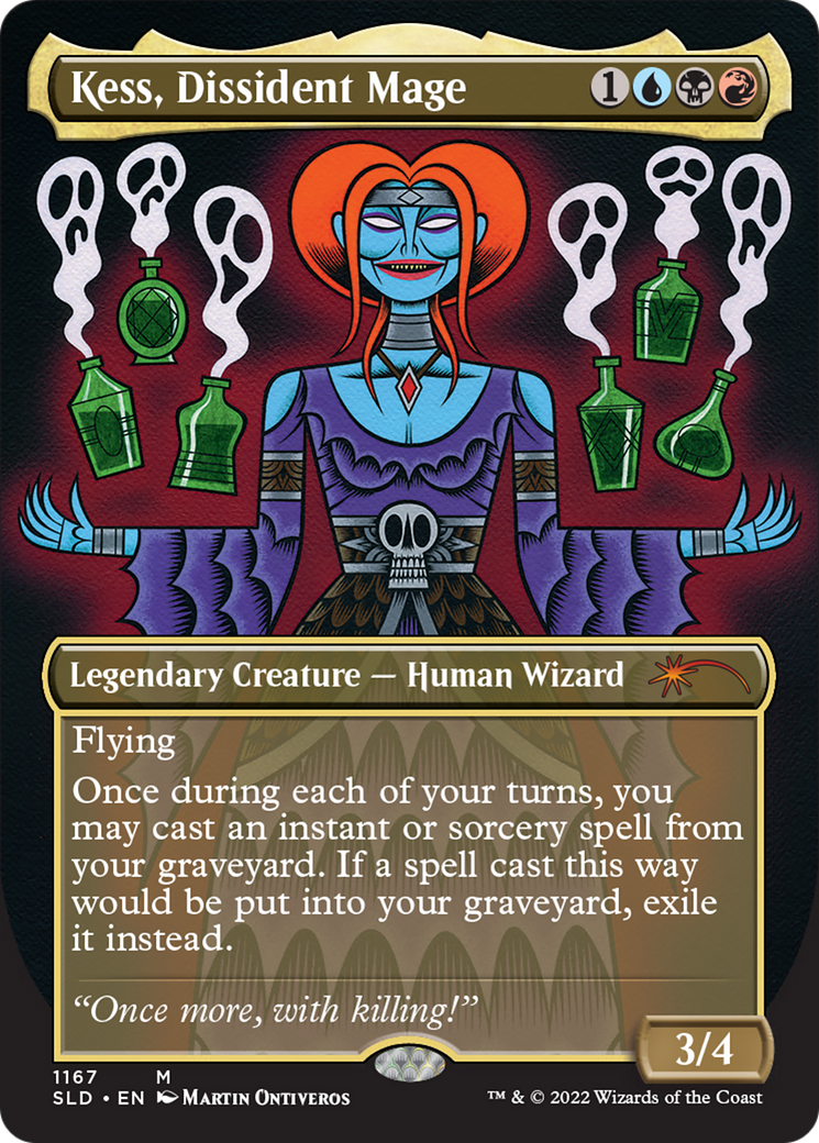 Kess, Dissident Mage (Borderless) [Secret Lair Drop Series] | Webway Games