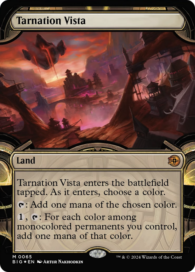 Tarnation Vista (Showcase) (Raised Foil) [Outlaws of Thunder Junction: The Big Score] | Webway Games