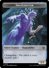 Salamander Warrior // Shapeshifter Double-Sided Token [The Lost Caverns of Ixalan Commander Tokens] | Webway Games