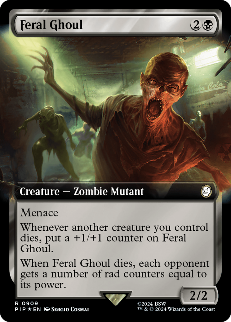 Feral Ghoul (Extended Art) (Surge Foil) [Fallout] | Webway Games