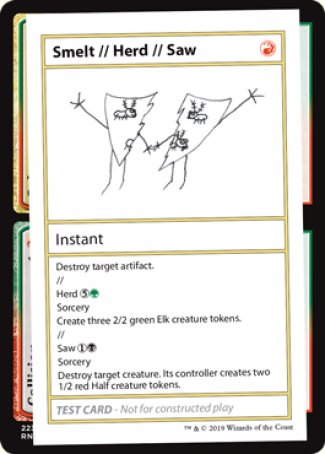 Smelt // Herd // Saw (2021 Edition) [Mystery Booster Playtest Cards] | Webway Games