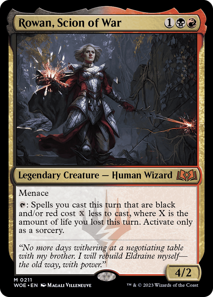 Rowan, Scion of War [Wilds of Eldraine] | Webway Games