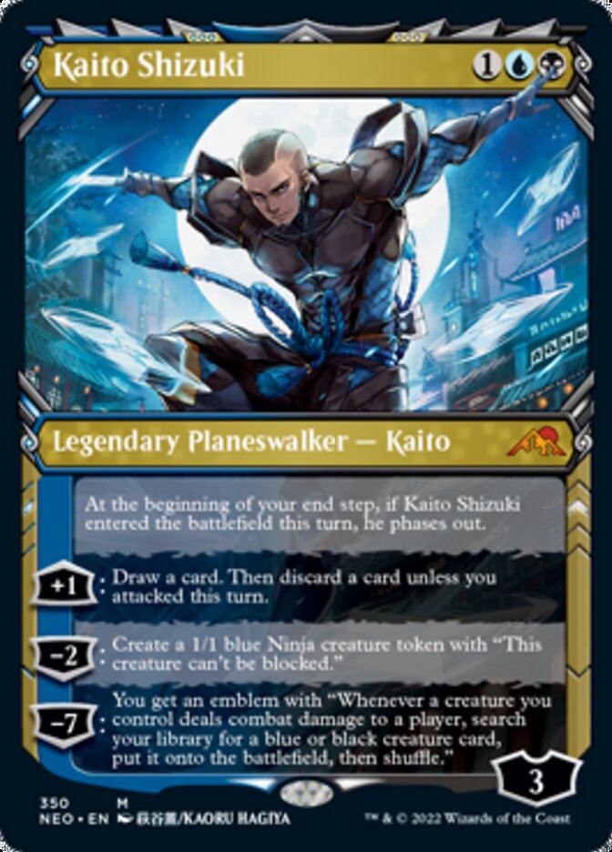 Kaito Shizuki (Showcase Ninja) [Kamigawa: Neon Dynasty] | Webway Games