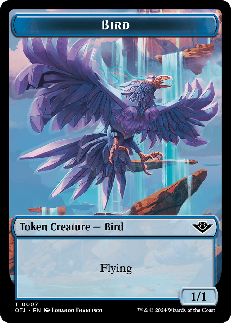 Bird // Plot Double-Sided Token [Outlaws of Thunder Junction Tokens] | Webway Games
