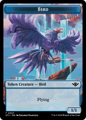 Mercenary // Bird Double-Sided Token [Outlaws of Thunder Junction Tokens] | Webway Games