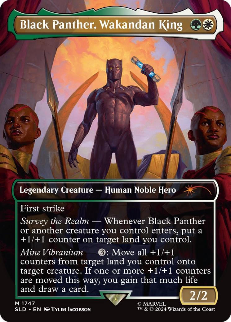 Black Panther, Wakandan King (Rainbow Foil) [Secret Lair Drop Series] | Webway Games