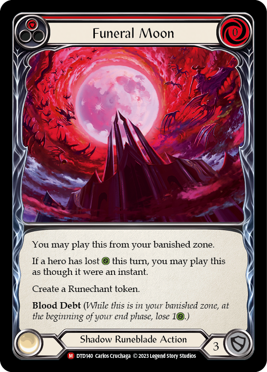 Funeral Moon [DTD140] (Dusk Till Dawn)  Rainbow Foil | Webway Games