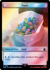 Horse // Food (0057) Double-Sided Token (Surge Foil) [Doctor Who Tokens] | Webway Games