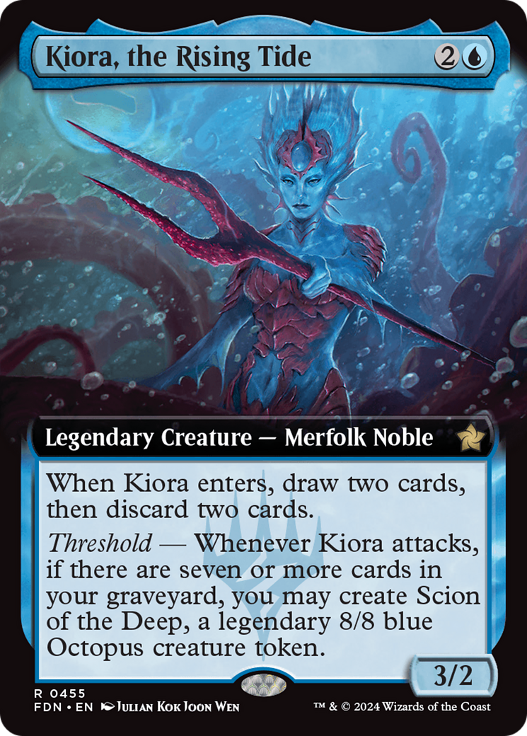 Kiora, the Rising Tide (Extended Art) [Foundations] | Webway Games
