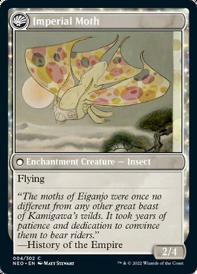 Befriending the Moths // Imperial Moth [Kamigawa: Neon Dynasty] | Webway Games