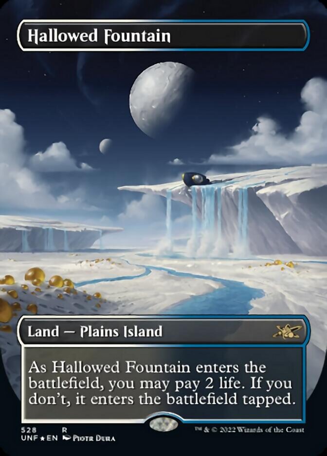 Hallowed Fountain (Borderless) (Galaxy Foil) [Unfinity] | Webway Games