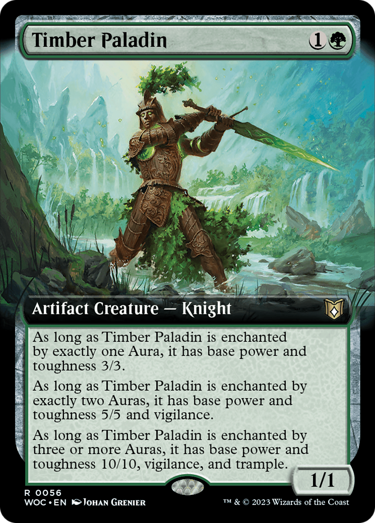 Timber Paladin (Extended Art) [Wilds of Eldraine Commander] | Webway Games