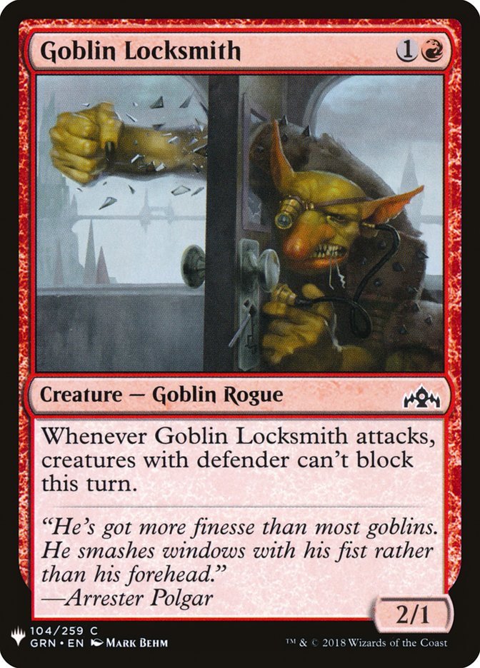 Goblin Locksmith [Mystery Booster] | Webway Games