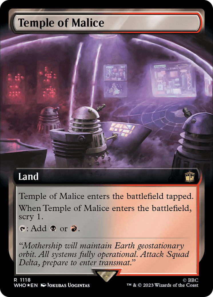 Temple of Malice (Extended Art) (Surge Foil) [Doctor Who] | Webway Games