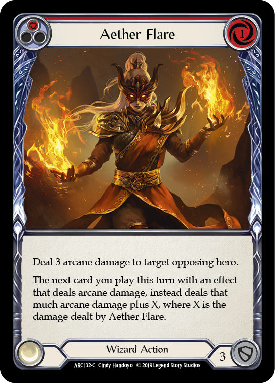 Aether Flare (Red) [ARC132-C] (Arcane Rising)  1st Edition Normal | Webway Games