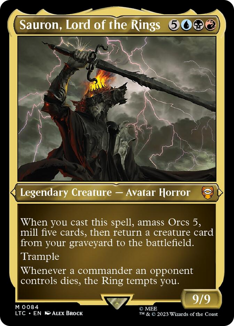 Sauron, Lord of the Rings (Display Commander) [The Lord of the Rings: Tales of Middle-Earth Commander] | Webway Games