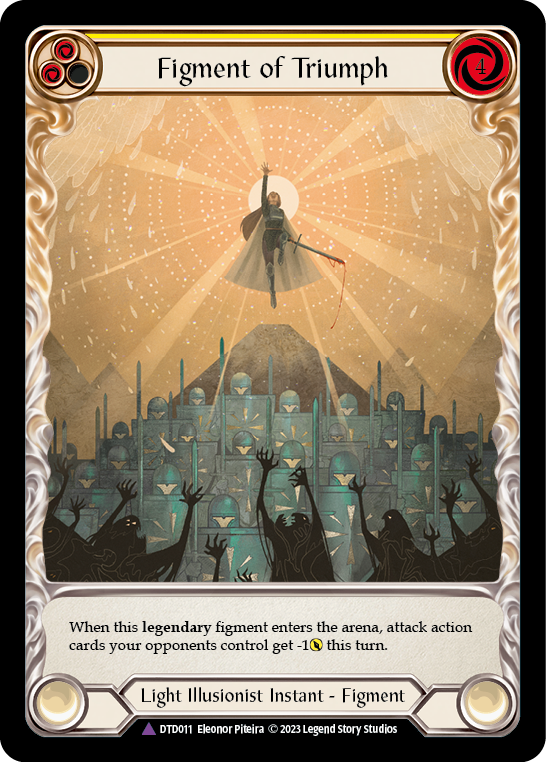 Figment of Triumph // Victoria, Archangel of Triumph (Marvel) [DTD011] (Dusk Till Dawn)  Cold Foil | Webway Games