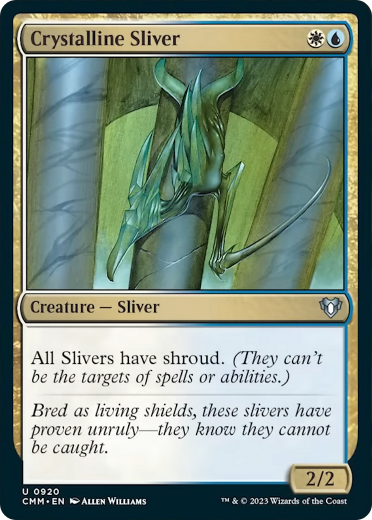 Crystalline Sliver [Commander Masters] | Webway Games