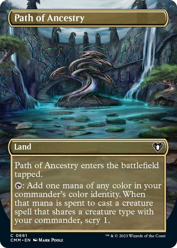 Path of Ancestry (Borderless Alternate Art) [Commander Masters] | Webway Games