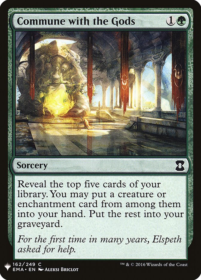 Commune with the Gods [Mystery Booster] | Webway Games
