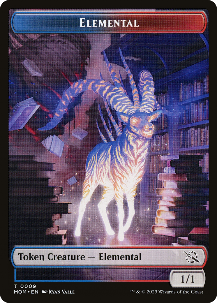 Elemental (09) // Dinosaur Double-Sided Token [March of the Machine Tokens] | Webway Games