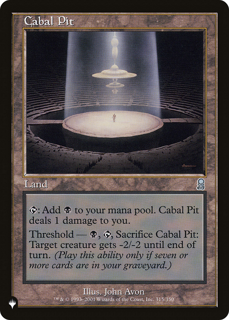 Cabal Pit [The List] | Webway Games