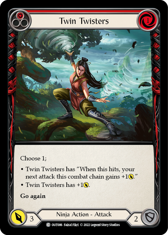 Twin Twisters (Red) [OUT086] (Outsiders) | Webway Games