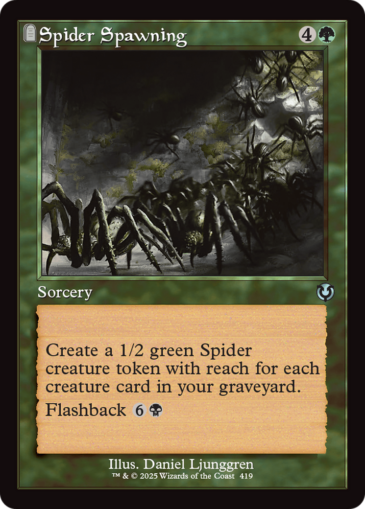 Spider Spawning (Retro Frame) [Innistrad Remastered] | Webway Games