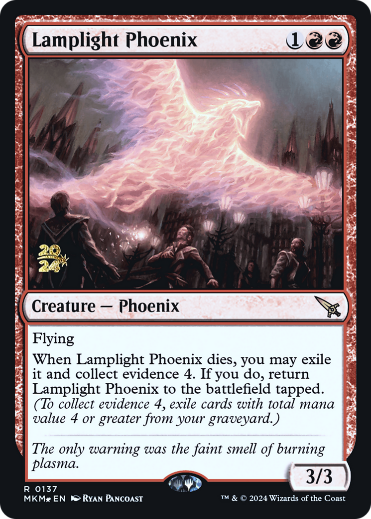 Lamplight Phoenix [Murders at Karlov Manor Prerelease Promos] | Webway Games