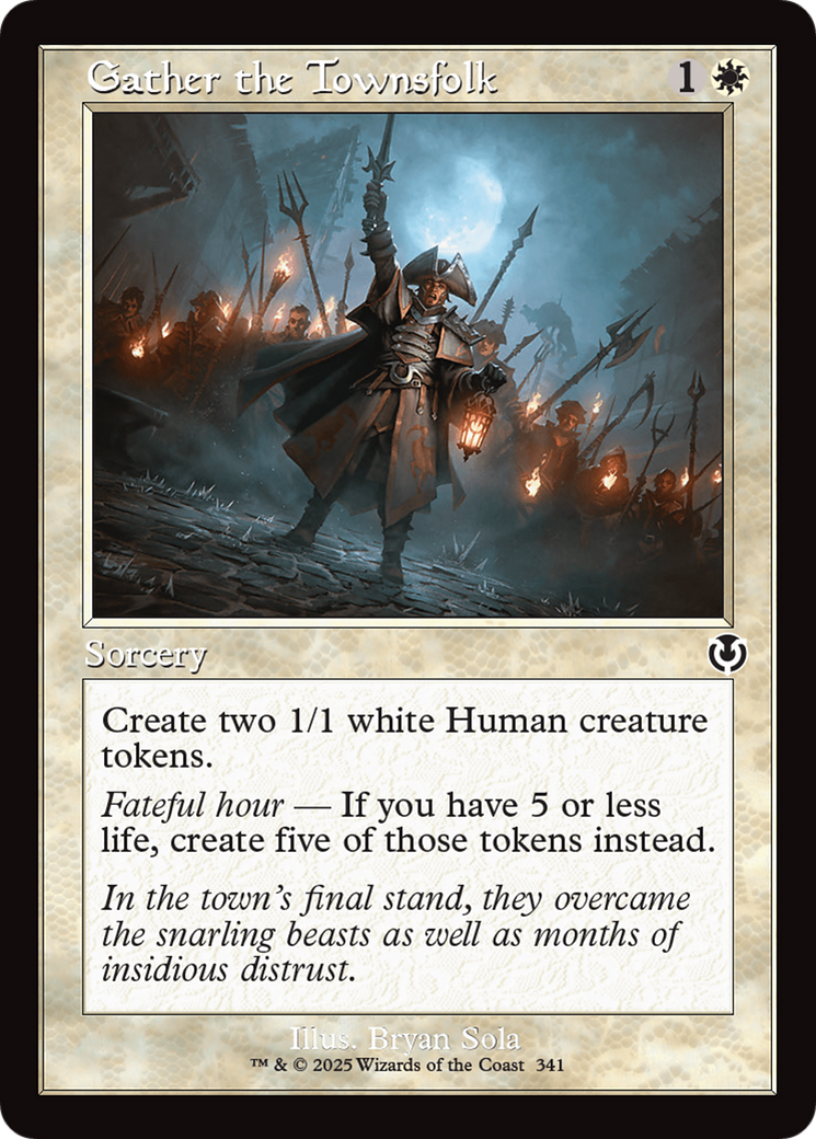 Gather the Townsfolk (Retro Frame) [Innistrad Remastered] | Webway Games