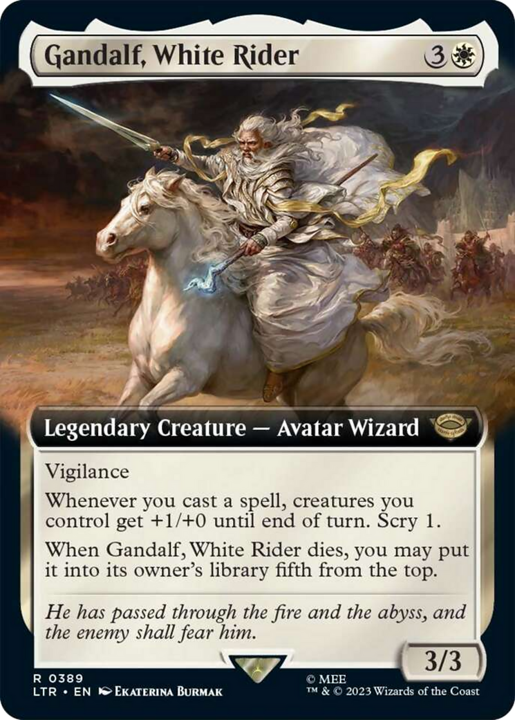 Gandalf, White Rider (Extended Art) [The Lord of the Rings: Tales of Middle-Earth] | Webway Games