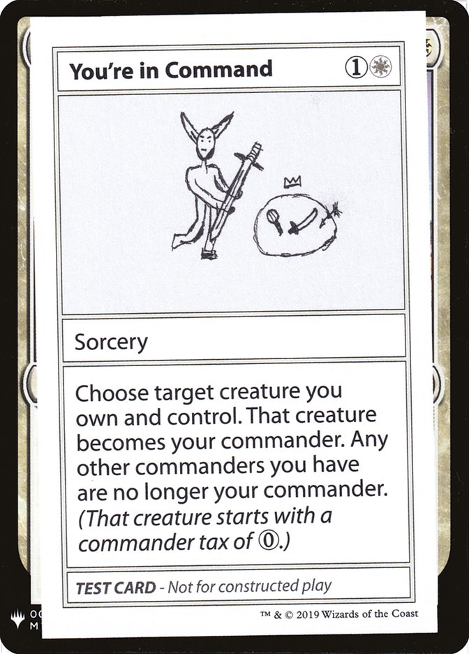 You're in Command [Mystery Booster Playtest Cards] | Webway Games