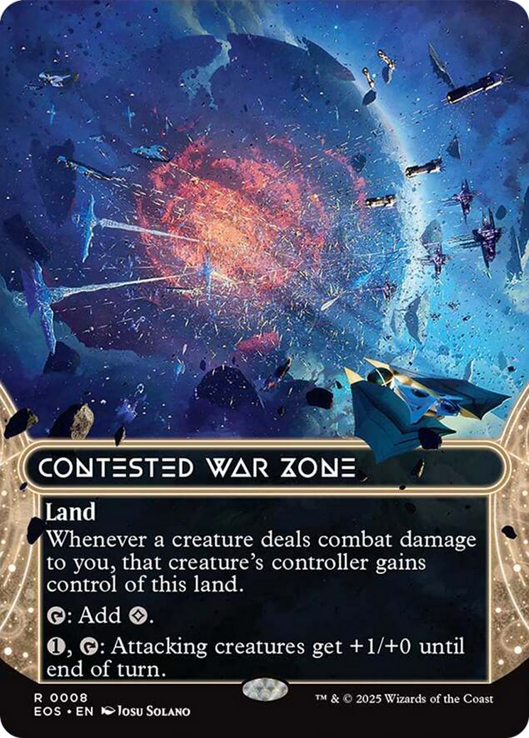 Contested War Zone (0008) (Borderless) [Edge of Eternities: Stellar Sights] | Webway Games