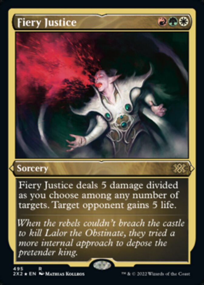 Fiery Justice (Foil Etched) [Double Masters 2022] | Webway Games