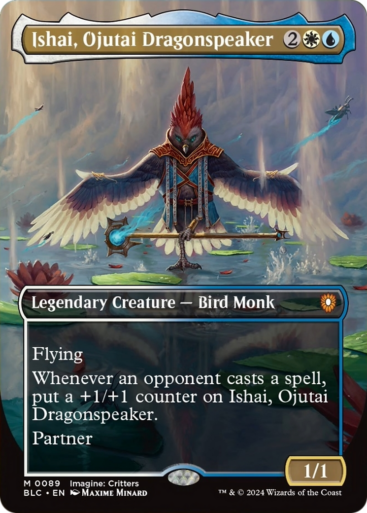 Ishai, Ojutai Dragonspeaker (Borderless) [Bloomburrow Commander] | Webway Games