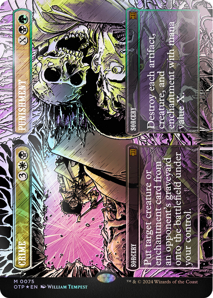 Crime // Punishment (Textured Foil) [Outlaws of Thunder Junction: Breaking News] | Webway Games