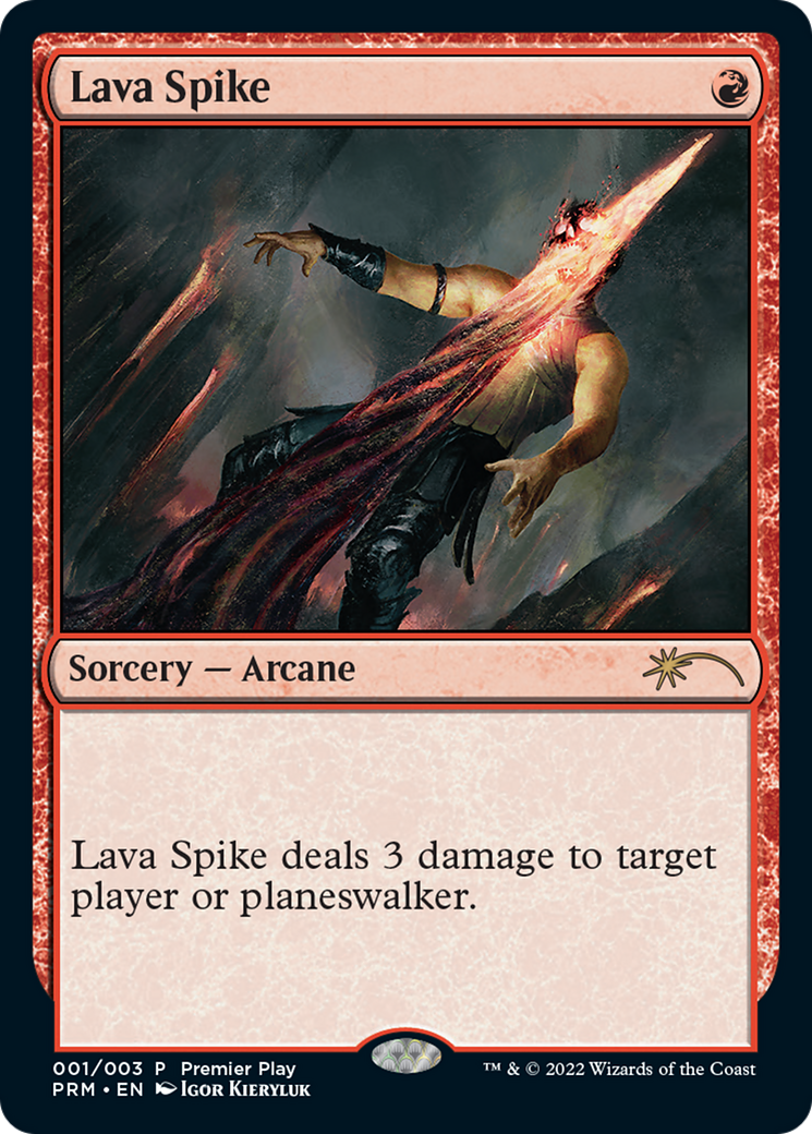 Lava Spike (Premier Play) [Pro Tour Promos] | Webway Games