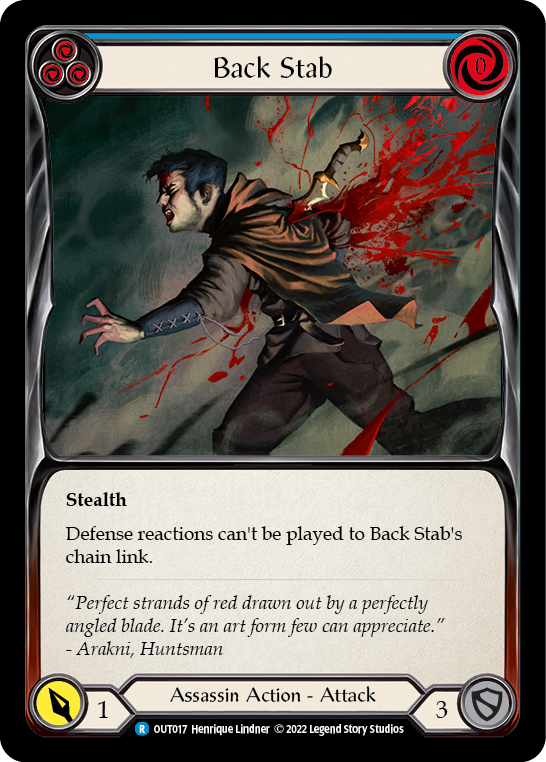 Back Stab (Blue) [OUT017] (Outsiders) | Webway Games